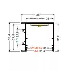 VARIO30-03 ACDE-9/TY 2000mm fekete Topmet