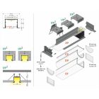 VARIO30-07 ACDE-9 2000mm fekete Topmet