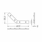 COMBO összekötő elem elemQ9-135 fokos Topmet