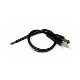 12V DC 5,5/2,1 csatlakozó 15 cm vezetékkel APA Slightled