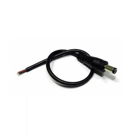 12V DC 5,5/2,1 csatlakozó 15 cm vezetékkel APA Slightled