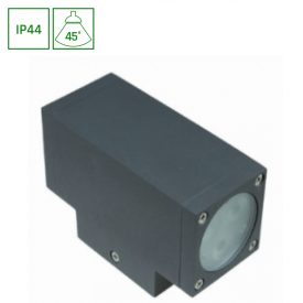   2X3W 3000K IP44 TORRE homlokzati lámpatest szürke SpectrumLED