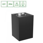 9W CCT IP54 TORRE homlokzati lámpatest fekete SpectrumLED