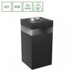 9W CCT IP54 TORRE RING homlokzati lámpatest fekete SpectrumLED