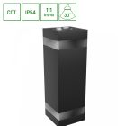 18W CCT IP54 TORRE RING homlokzati lámpatest fekete SpectrumLED