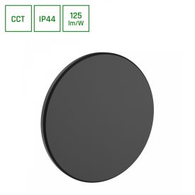 12W CCT IP44 PIATTA fekete homlokzati lámpatest SpectrumLed