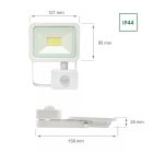 20W 3000K IP44 LED reflektor mozgásérzékelővel SpectrumLED