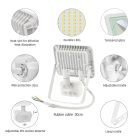 20W 3000K IP44 LED reflektor mozgásérzékelővel SpectrumLED