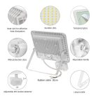 50W 6000K IP44 LED reflektor mozgásérzékelővel SpectrumLED