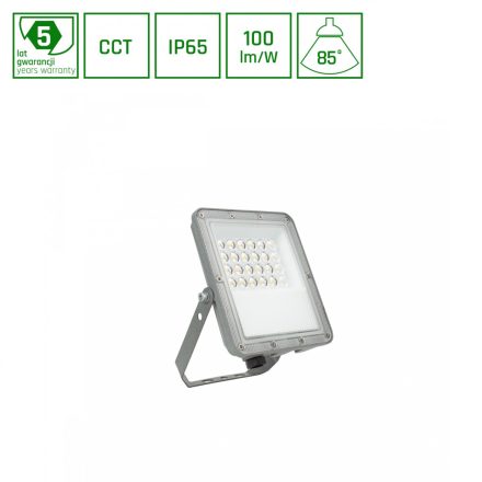 NOCTIS MAX CCT NAWIETLACZ 20W CCT 230V IP65 175x134x28mm SZARY 5 LAT GWARANCJI SpectrumLED