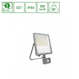   NOCTIS MAX CCT NAWIETLACZ 30W CCT 230V IP44 245x150x53mm SZARY CZUJNIK RUCHU 5 LAT GWARANCJI SpectrumLED