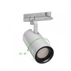 19-42W 3000K COB 20°/ 45° szürke sínes lámpa SpectrumLED