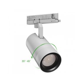   19-42W 3000K COB 20°/ 45° szürke sínes lámpa SpectrumLED