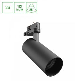 24W CCT 25° fekete sínes lámpa SpectrumLED