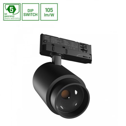 6-20W 4000K 8-45° fekete sínes lámpa SpectrumLED