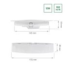 12W 4000K IP20 2IN1 kerek LED panel SpectrumLED