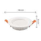 18W 3000K IP44 kerek LED panel SpectrumLED