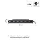 17W 3000K 35° SYSTEM SHIFT - GRID M track lámpa SpectrumLED