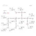 Süllyeszthető sín 2Méter fehér SpectrumLED