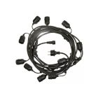 10M 10foglalat E27 kültéri füzér SpectrumLED