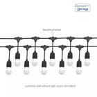 10M 10foglalat E27 kültéri füzér SpectrumLED