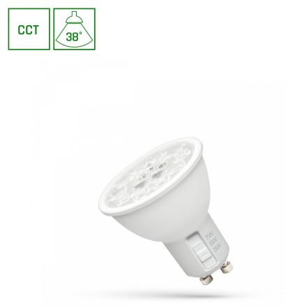 LED GU10 230V 3/5/7W CCT 38ST z soczewkš SPECTRUM SpectrumLED