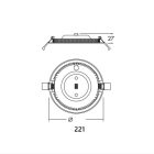 ZOE VARIOFLEX 11/15/19W 3000/3500/4000K IP44 LED mélysugárzó Thorn
