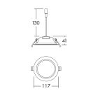 4/6W 3000/3500/4000K IP44 LED mélysugárzó Thorn
