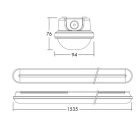 JULIE FLEX por-pára mentes lámpatest 51W /41W/33W 4000K IP65 Thorn